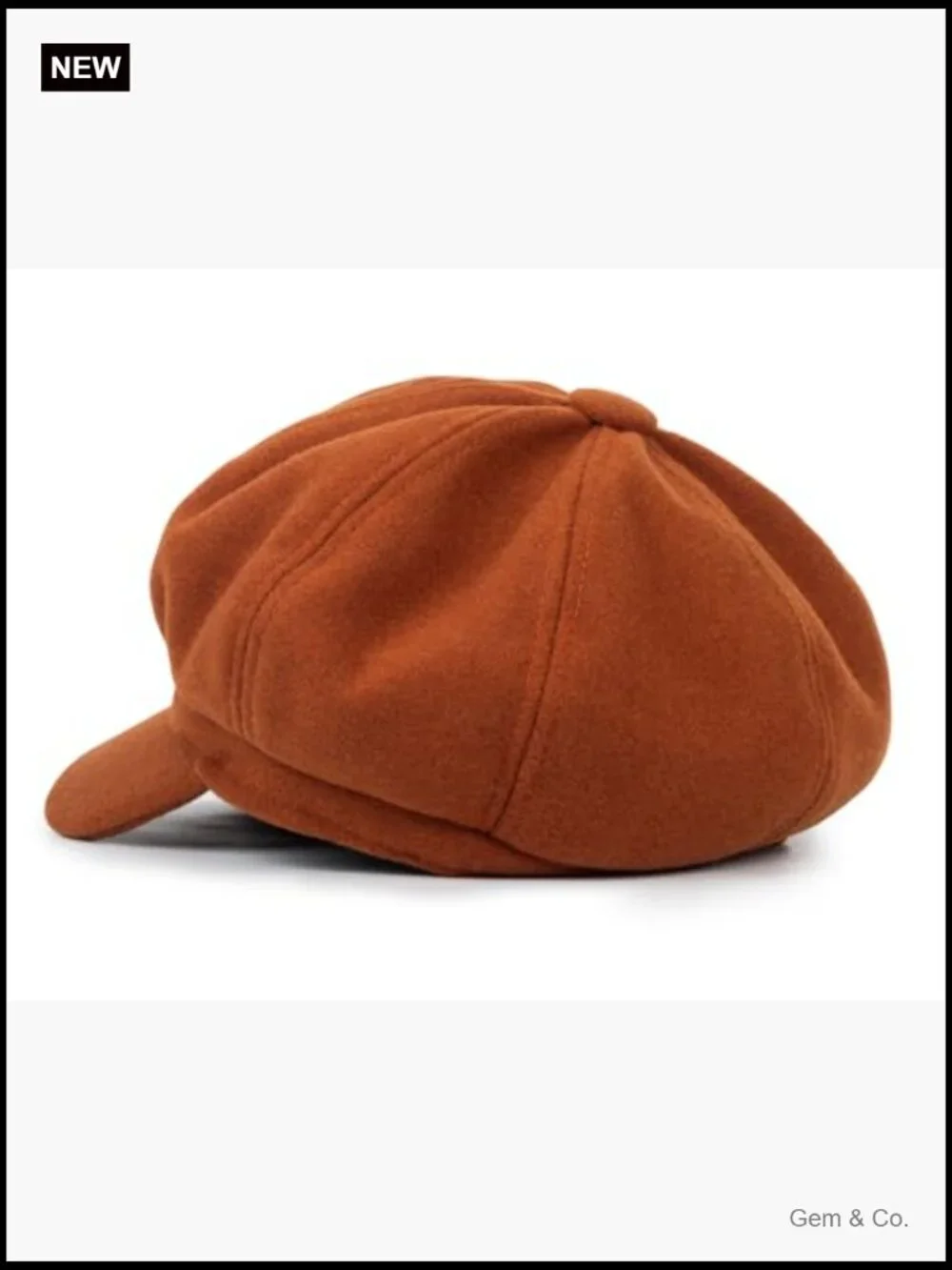 Vintage Newsboy Baker Boy Hat Adjustable Wool Beret for Women